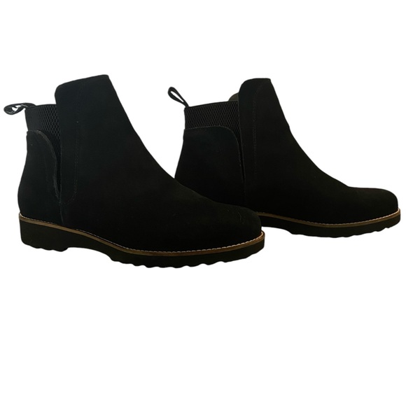 Blondo Matilda waterproof lug sole suede leather her Chelsea boot Sz 8 vgc - Picture 3 of 9